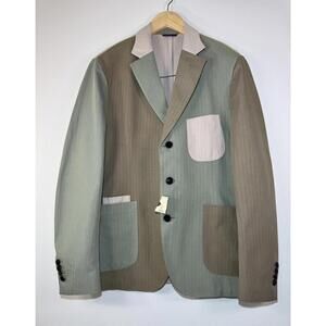 $695 NWT HANDMADE L’EGOISTE SLACK IVY PATCH BLAZER JACKET MENS 42R SPORTS COAT